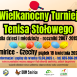 Turniej tenisa dla dzieci i młodzieży w Smiricach
